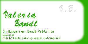 valeria bandl business card